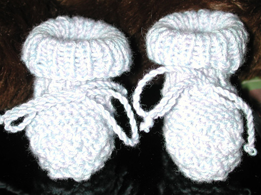 Little Hand-Made (Anne-Made) Booties for Little Feet