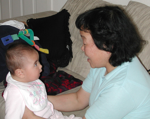 Kathy continues to teach Maya to talk properly (in Cantonese)