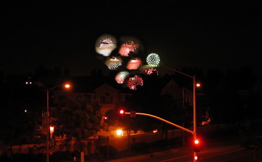 July 4th fireworks visible from our home (time lapse)