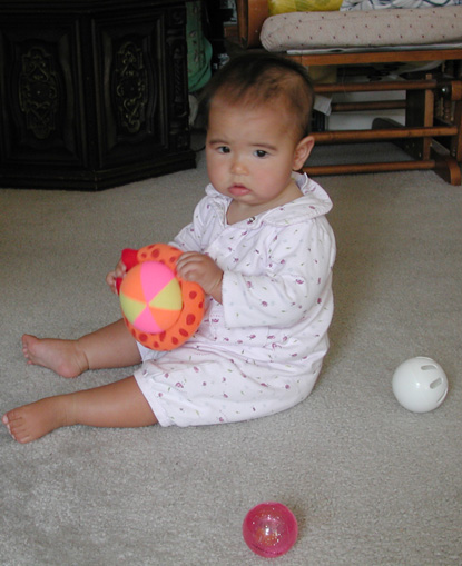 Maya is the center of the universe (of balls, toys, destruction)