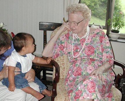 Chatting with Great Grandmary