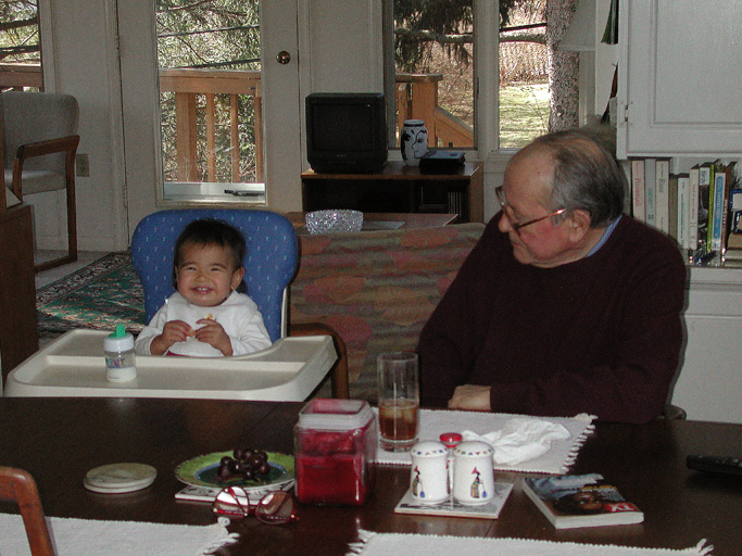 Say Cheese, I Love lunch with Grandad (Maya and Howard)