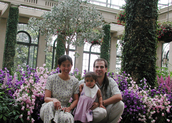A family in flowers - 2
