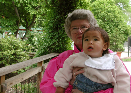 Grandma and Maya at the Zoo